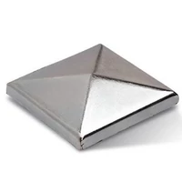 Pfostenkappe mit Flansch, verzinkt, für Vierkantrohr 120x120mm
