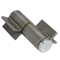 Torangel, Scharniere zum Anschweissen, Flügeltorbeschlag, Höhe 110mm, Durchmesser Ø28mm, Anscheissplatten 47mm, loser Stift