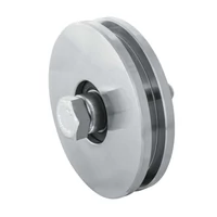 Schiebetorrolle Ø98mm, mit vierkant Profil 8mm, kugelgelagert, M14, Traglast 250 kg