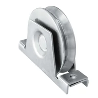 Schiebetorrolle mit Innen-Stützbock, Ø118mm, V92° Profil, kugelgelagert, Traglast 250 kg