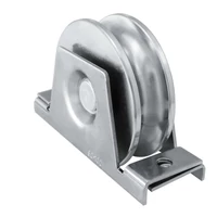 Schiebetorrolle mit Innen-Stützbock, Ø88mm, U Ø20mm Profil, doppelt kugelgelagert, Traglast 500 kg