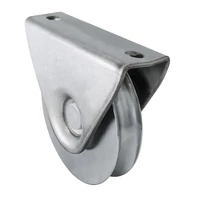 Schiebetorrolle mit Außen-Stützbock, Ø98mm, U Ø16mm Profil, kugelgelagert, Traglast 250kg