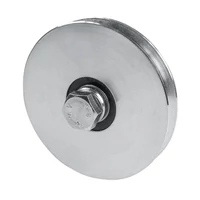 Torrolle für Kipptor, Ø58mm, mit U Ø6mm Profil, kugelgelagert, M10, Traglast 100 kg