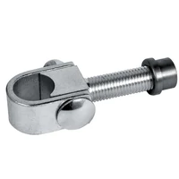 Scharnier Schwerlast, Halstorband, Torangel verstellbar, 55-100mm, M18, Anschweisshülse Ø23mm, Einbau mit Verbindungszapfen