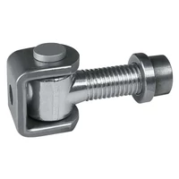 Torband verstellbar, 43-73mm, Torangel mit Anschweissbügel, M20, Anschweisshülse Ø25mm, Achsbolzen mit Seegerring befestigt