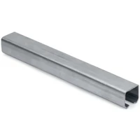 Scheunentor Schiene für Rollen Ø42mm, 42x54x2,5mm, 6 Meter, feuerverzinkt