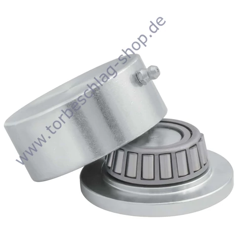Scharnier Schwerlast, Torband unten, kugelgelagert, Torangel, 50x35mm, mit Schmiernippel