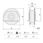 Bild 2/2 - Schiebetorrolle mit Seiten-Stützbock, Ø78mm, U Ø16mm Profil, kugelgelagert, Traglast 250kg