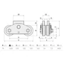 Bild 2/2 - Doppel-Schiebetorrolle mit Anschweißplatten,  Ø78mm, V92° Profil, Rollen dreifach kugelgelagert, Traglast 1500kg, mit seitlichen Stabilisatorpatten