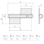 Bild 2/2 - Torangel, Scharniere zum Anschweissen, Flügeltorbeschlag, rechts, Höhe 133,5mm, Durchmesser Ø17mm, Anschweissplatten 31,5x60x3mm