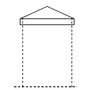 Pfostenkappe mit Flansch, verzinkt, für Vierkantrohr 40x40mm