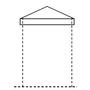 Bild 3/3 - Pfostenkappe mit Flansch, roh, für Vierkantrohr 80x80mm